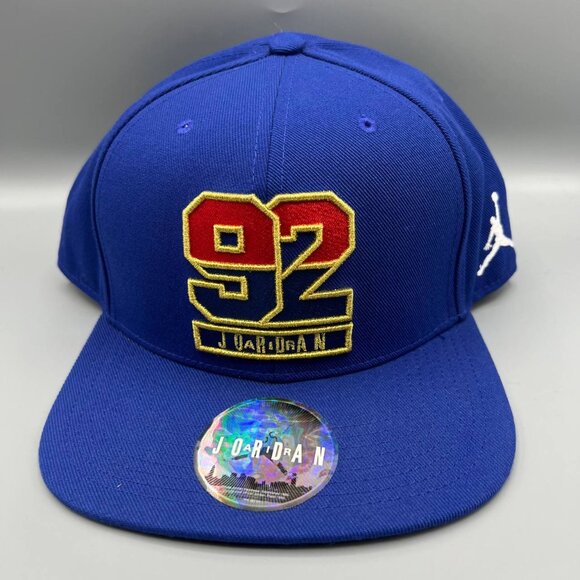 Air Jordan 92 Hat Men Blue Jumpman Snap‎ Back Cap